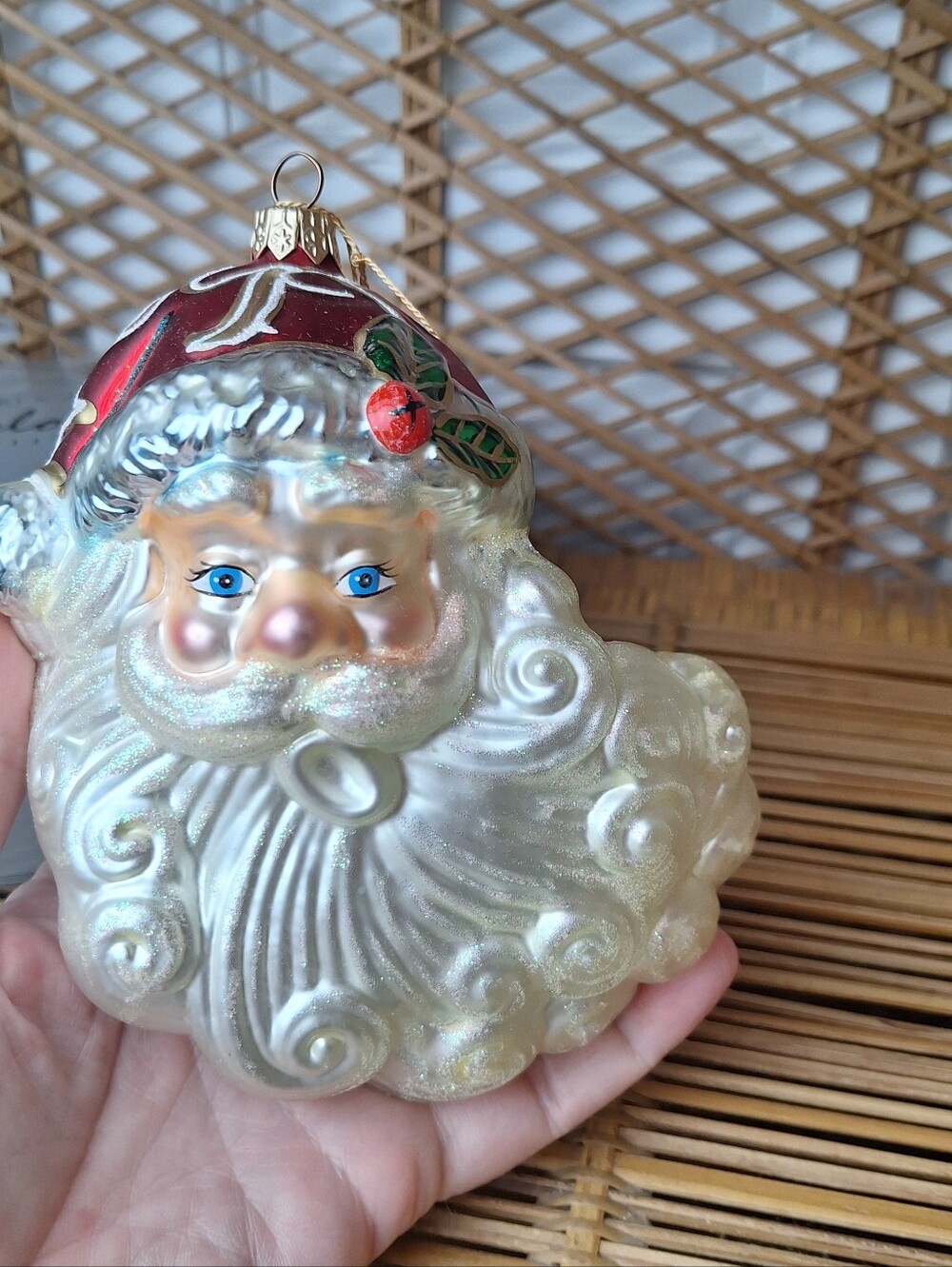 Kurt Adler "North Wind Santa" Glass Ornament. POLONAISE AP878. Retired W/box - Picture 2 of 6